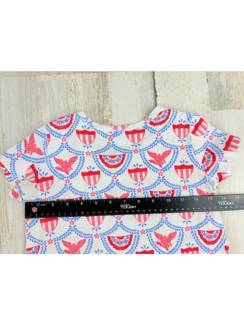 The Beaufort Bonnet Company Polly Play Dress American Swag Sz 8 Patriotic